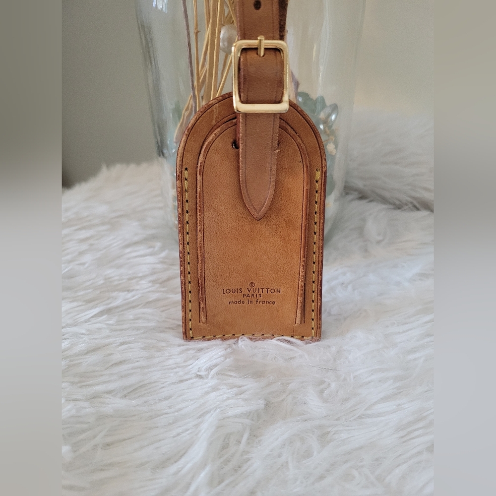 Louis Vuitton Luggage Tag - Custom Hand-Painted Western Celestial - Picture 2 of 5